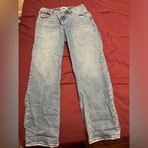 Abercrombie curve love jeans -asymmetrical button